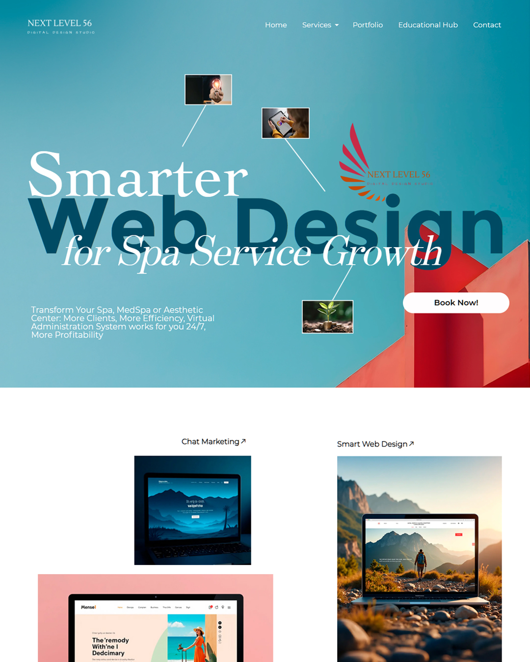 Next Level 56 — website and marketing system built by BuilderallGO