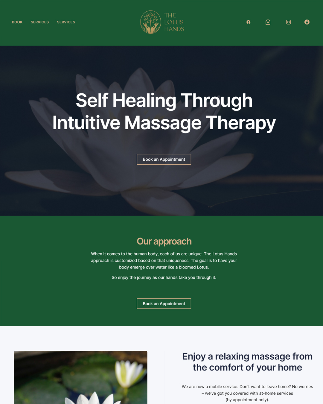 The Lotus Hands — website and marketing system built by BuilderallGO